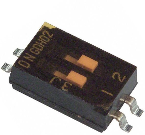 1571983-1, DIP-переключатель 2pin черный