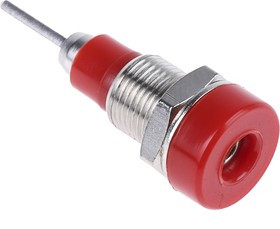 23.0030-22, Red Female Banana Socket, 2mm Connector, Tab Termination, 10A, 30 V, 60V dc