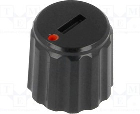 GC6M-11X10, Ручка, миниатюрный, пластмасса, dоси: 6мм, d11x10мм, черный