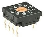 FR01FR10P-W-S, Coded Rotary Switches 10 POS REAL CODE FLSH STRT PC WSHABLE