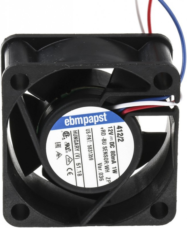 412/2-036, DC Fans DC Tubeaxial Fan, Speed Signal/Open Collector Output 412/2-036, DC Fans DC Tubeaxial Fan, Speed Signal/Open Collector Output