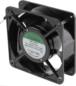 SP103A/1123LBL.GN, SP Series Axial Fan, 115 V ac, AC Operation, 132.6m³/h, 11W, 110mA Max, 120 x 120 x 38mm