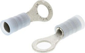 19324-0009, Avikrimp Insulated Ring Terminal, M5 Stud Size, 1mm² to 2.5mm² Wire Size