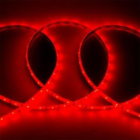 General Лента Светодиодная 5 метров 4,8Вт 12В SMD2835 8мм 300 диодов 7 Лм/чип IP65 Красный 500610 GLS-2835-60-4.8-12-IP65-R