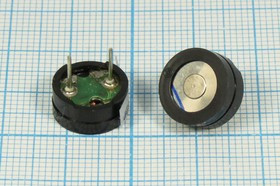 Излучатель звука магнитоэлектрический без генератора 12x 5мм, 1.5В, 50 Ом, 2.048 кГц; зм 12x 5\ 1,5\
