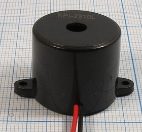 Излучатель звука пьезоэлектрический со встроенным генератором (2~5)В, 23x19мм; згп 23x19m33\ 2~5\\3,