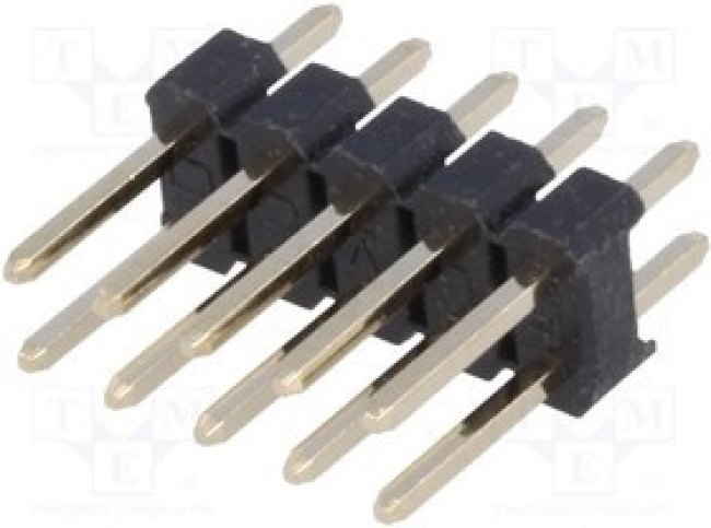 ZL202-10G, Штыревой IDC "папа" PIN 10 прямой 2,54мм THT 2x5 дл.3мм