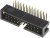 T821124A1R100CEU, T821 Series Right Angle Through Hole PCB Header, 24 Contact(s), 2.54mm Pitch, 2 Row(s), Shrouded