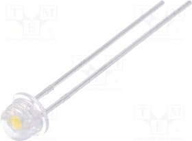 LL-484WC1F-W5-3P, LED; 4.8mm; white neutral; 1300?2200mcd; 90°; Front: convex; 5500K