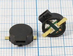 Зуммер магнитоэлектрический без генератора, 9x 4m11, напряжение 3.0В, сопротивление 12 Ом, частота 3
