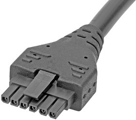 214770-0630, Rectangular Cable Assemblies 3m Micro-Fit Overmolded SR 6Ckt