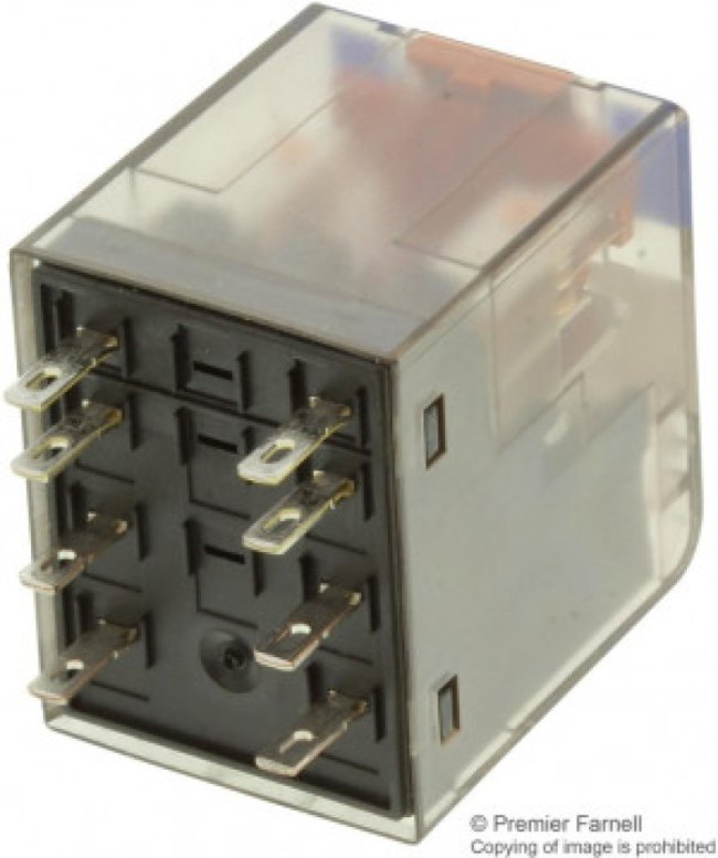 PT270012, RELAY, DPDT, 240VAC, 12A