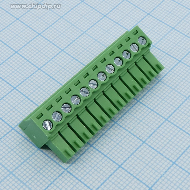 15EDGK-3.5-12P-14-00A(H), Разъемный клеммный блок, 12 контактов. Серия 15EDGK-3.5