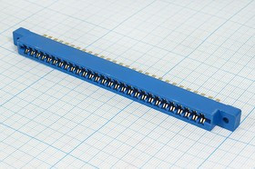 Разъем краевой SLM-56 вилка, шаг P3.96, контакты 56C, монтаж на блок