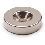 Неодимовый магнит диск Forceberg 20х5 мм с зенковкой 4.5/10, 10 шт