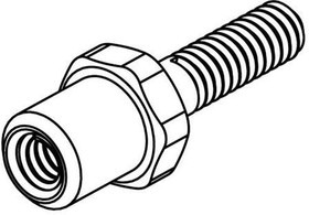 HDB-508808-001, Rectangular MIL Spec Connectors THREADED BOSS 0.250 STICKOUT
