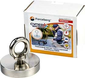 Поисковый магнит односторонний Forceberg F200, сила сц. 230 кг