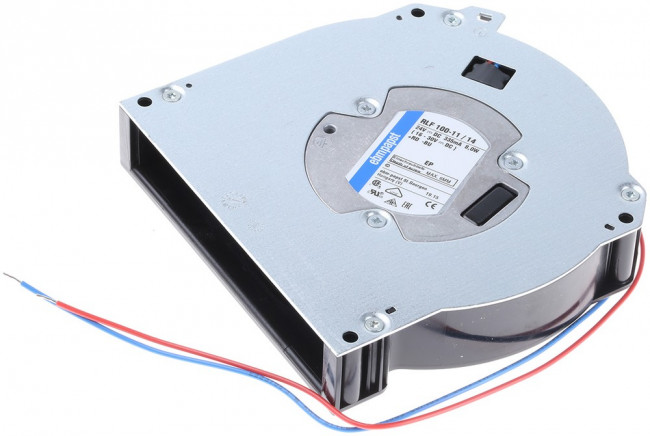 RLF100-11/14, RLF 100 Series Centrifugal Fan, 24 V dc, 64m³/h, DC Operation, 127 x 127 x 25.4mm