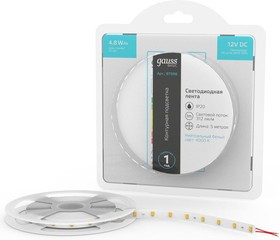 Лента светодиод. Gauss Basic 5м (BT006)