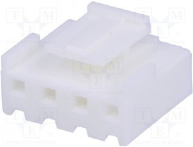 NS39-G4, Вилка, провод-плата, "мама", NS39, 3,96мм, PIN: 4, без контактов