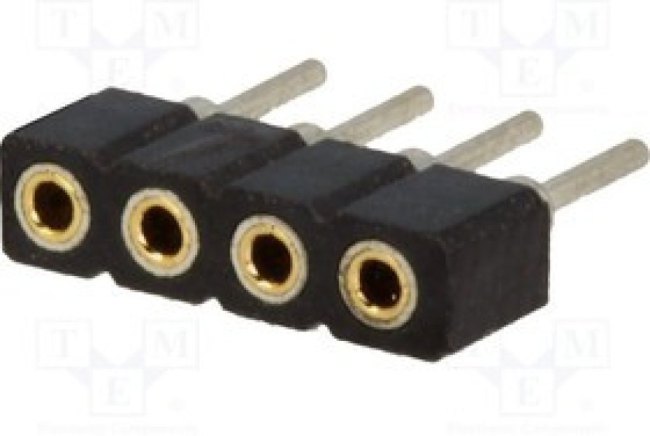 DS1002-02-1X04BT1F, Гнездо, IDC, "мама", PIN 4, 2мм, THT, 1x4, Полн.дл 7,4мм