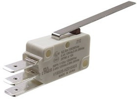 V19S05-HZ015A03, микропереключатель SPDT длинная лапка 250В 5А фастон 6,3мм 0.15N V19S05-HZ015A03, микропереключатель SPDT длинная лапка 250В 5А фастон 6,3мм 0.15N