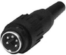 T3439-551, Circular DIN Connectors MALE CABLE CONNECTOR 7 WAY CRIMP