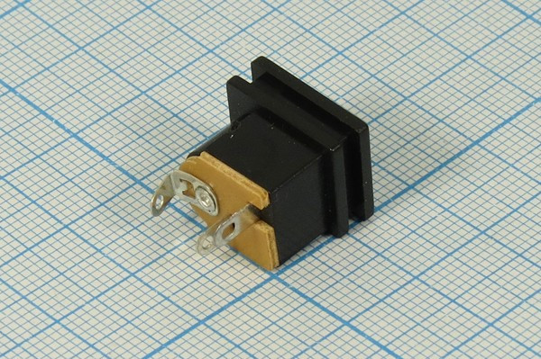 Гнездо питания DC 2.5D5.5, 3C, на панель, DJK-12B; №839 гн пит DC 2,5D5,5\3C\\пан\\DJK-12B