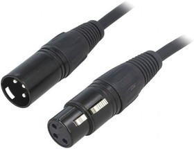 FC6191015, Male-female; PIN: 3; Cable: XLR-XLR; 1.5m