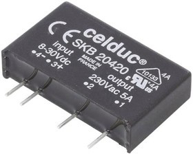 SKB20420, Реле: полупроводниковое, SPST-NO, Uупр: 8-30ВDC, 5А, 12-280ВAC