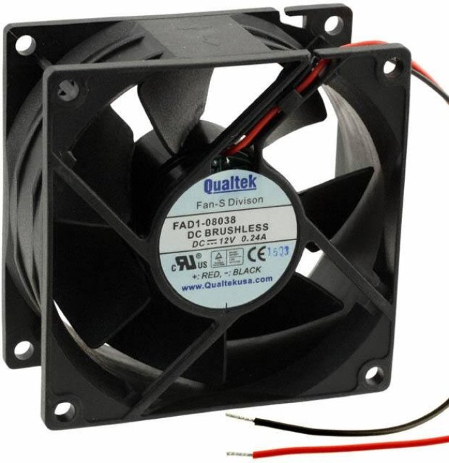 FAD1-08038CBMW12, DC Fans DC FAN 80x38mm Ball 12VDC WIRE FAD1-08038CBMW12, DC Fans DC FAN 80x38mm Ball 12VDC WIRE