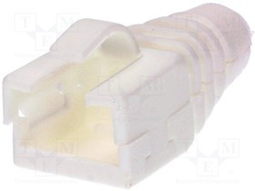RJ45SRB-RET-W, Корпус вилки RJ45, Цвет: белый