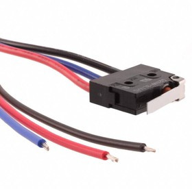 D2SW-3L1MS, Микропереключатель SNAP ACTION, с рычагом, SPDT, 2A/250ВAC, IP67