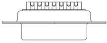 172704-0070, D-Sub Standard Connectors 25P STANDARD SOCKET SOLDER POT CONTACT