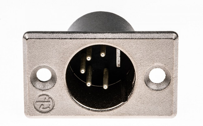 NC5MP, XLR Connectors 5C MALE NICKEL SILVER CONTACTS