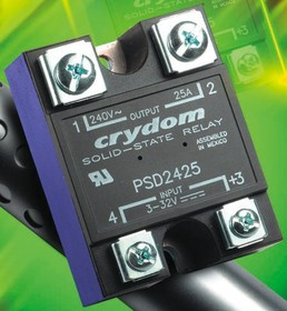 PSD2450, Solid State Relay, 50 A rms Load, Panel Mount, 280 V rms Load, 32 V Control PSD2450, Solid State Relay, 50 A rms Load, Panel Mount, 280 V rms Load, 32 V Control