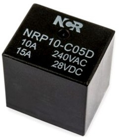 NRP-10-C-05D, Реле 1 переключ. 5VDC, 10A/240VAC SPDT