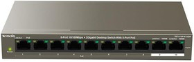 Коммутатор TENDA TEF1110P-8-102W 8PORT 100M 8POE
