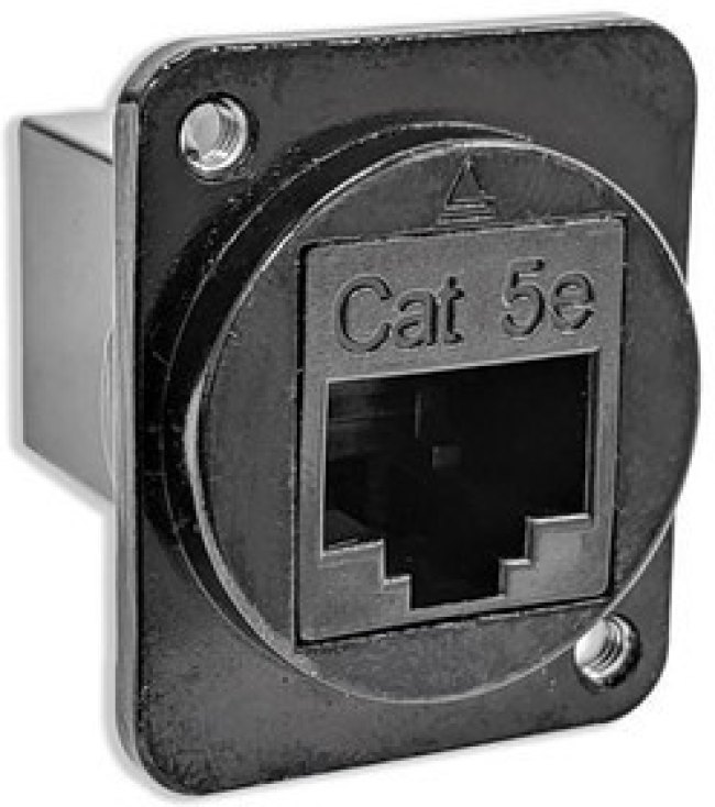 EHRJ45D5EB, Modular Connectors / Ethernet Connectors RJ45 CAT5E Diecast Housing, Black EHRJ45D5EB, Modular Connectors / Ethernet Connectors RJ45 CAT5E Diecast Housing, Black