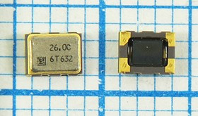 Термокомпенсированный кварцевый генератор 26МГц, 2.5ppm/-20~+70C, гк 26000 \VCTCXO\SMD03225C4\ SIN\2