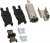 2201864-1, Разъем I/O, 8 контакт(-ов), Гнездо, Mini I/O, Пайка, Монтаж на Кабель