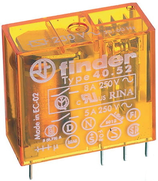 40.52.8.024.0000, Реле 2 переключ. 24VAC, 8A/230VAC DPDT