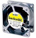 109L0612H402, DC Fan Axial Ball Bearing 12V 10.2V to 13.8V 18.7CFM 28dB 60 X 60 X 25mm Long Life