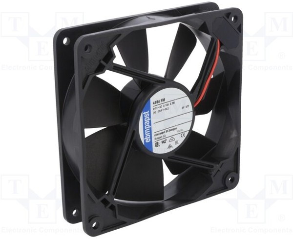 4484FM, Вентилятор осевой, 119х119х25мм,24В, DC, 5Вт, качения, 2 провода
