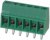1725698, 1x6P 6A 125V Green 20~30 2.54mm 1 6 - Screw termInal