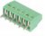 1725698, 1x6P 6A 125V Green 20~30 2.54mm 1 6 - Screw termInal