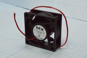 Вентилятор 60x60x25, напряжение 24В, ток 0,16А, выводы 2L, подшипник скольжения, FBDCF-6025D24HS MX