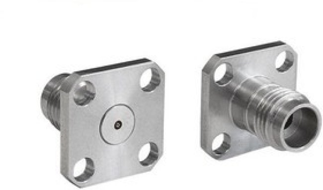 RFSMAA4PCCIDHE, jack Flange Mount Circular Coaxial Connector, Plug In Termination, Straight Body RFSMAA4PCCIDHE, jack Flange Mount Circular Coaxial Connector, Plug In Termination, Straight Body