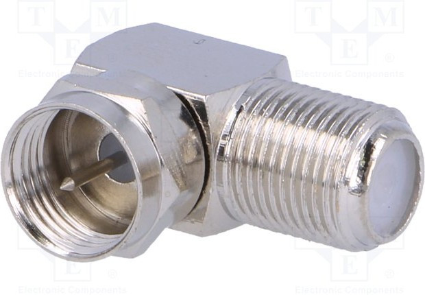 FC-020, Соединитель гнездо F,вилка F угловой 90°