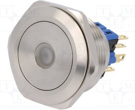 V30-21D-24G-S, Переключатель: антивандальный, Пол: 2, SPDT, 3A/220ВAC, 5A/24ВDC